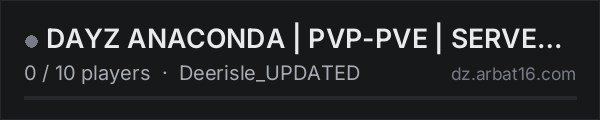 DAYZ ANACONDA | PVP-PVE | SERVER ITA on the AR16 DayZ server list