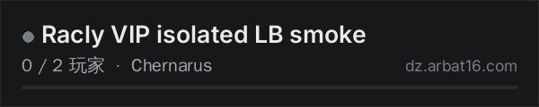 AR16 DayZ 服务器列表中的 Racly VIP isolated LB smoke