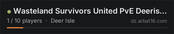 Wasteland Survivors United PvE Deerisle 15k| Helis | Drugs on the AR16 DayZ server list