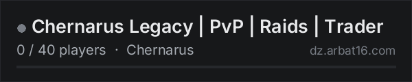 Chernarus Legacy | PvP | Raids | Trader on the AR16 DayZ server list
