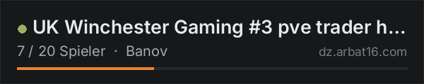 UK Winchester Gaming #3 pve trader helis 40k start in der DayZ-Serverliste von AR16