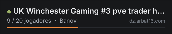 UK Winchester Gaming #3 pve trader helis 40k start na lista de servidores de DayZ da AR16