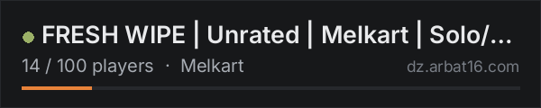 FRESH WIPE | Unrated | Melkart | Solo/Duo/Trio | unrated.gg on the AR16 DayZ server list
