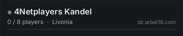 4Netplayers Kandel on the AR16 DayZ server list