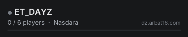 ET_DAYZ on the AR16 DayZ server list