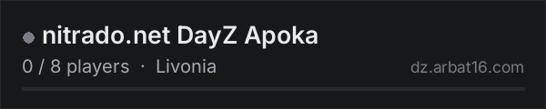 nitrado.net DayZ Apoka on the AR16 DayZ server list