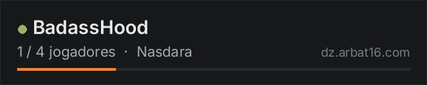 BadassHood na lista de servidores de DayZ da AR16
