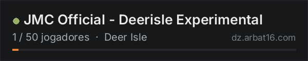 JMC Official - Deerisle Experimental na lista de servidores de DayZ da AR16