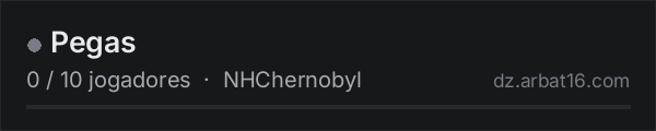 Pegas na lista de servidores de DayZ da AR16