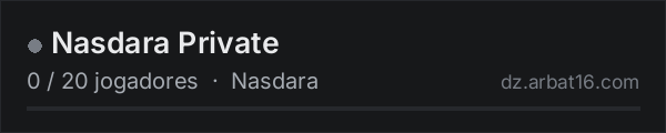 Nasdara Private na lista de servidores de DayZ da AR16