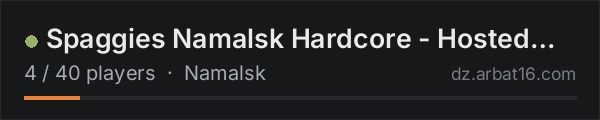 Spaggies Namalsk Hardcore - Hosted by Jack on the AR16 DayZ server list