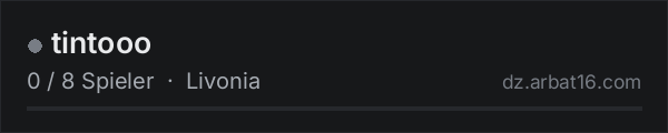 tintooo in der DayZ-Serverliste von AR16