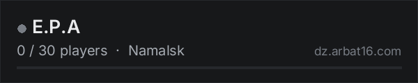 E.P.A on the AR16 DayZ server list