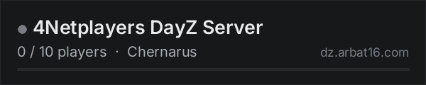 4Netplayers DayZ Server on the AR16 DayZ server list