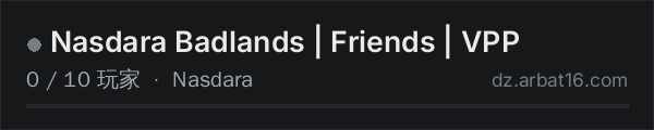 AR16 DayZ 服务器列表中的 Nasdara Badlands | Friends | VPP