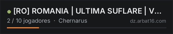 RO ROMANIA | ULTIMA SUFLARE | VANILLA+ | PVP | WEEKEND RAID na lista de servidores de DayZ da AR16