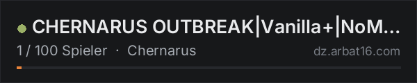 CHERNARUS OUTBREAK|Vanilla+|NoMods|PvP|Base+|StartCars in der DayZ-Serverliste von AR16