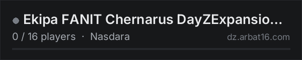 Ekipa FANIT Chernarus DayZExpansion AI on the AR16 DayZ server list