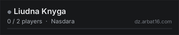 Liudna Knyga on the AR16 DayZ server list
