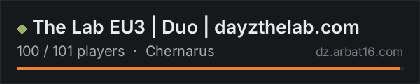 The Lab EU3 | Duo | dayzthelab.com on the AR16 DayZ server list