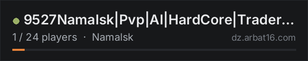 9527Namalsk|Pvp|AI|HardCore|Trader|TP|BanVAC on the AR16 DayZ server list