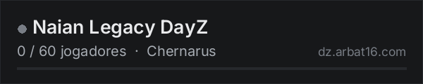 Naian Legacy DayZ na lista de servidores de DayZ da AR16