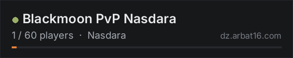 Blackmoon PvP Nasdara on the AR16 DayZ server list