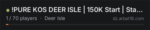 !PURE KOS DEER ISLE | 150K Start | Starter Car/Base Kit on the AR16 DayZ server list