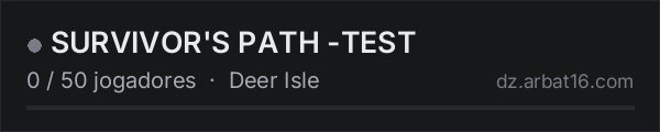 SURVIVOR'S PATH -TEST na lista de servidores de DayZ da AR16