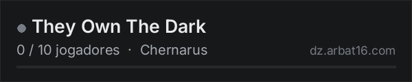 They Own The Dark na lista de servidores de DayZ da AR16