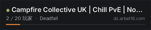 AR16 DayZ 服务器列表中的 Campfire Collective UK | Chill PvE | No Trader