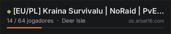 EU/PL Kraina Survivalu | NoRaid | PvE | PvP-Zones | AI-Bots | na lista de servidores de DayZ da AR16