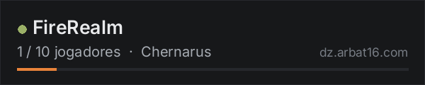 FireRealm na lista de servidores de DayZ da AR16