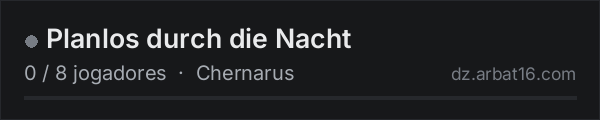 Planlos durch die Nacht na lista de servidores de DayZ da AR16