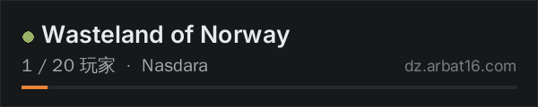 AR16 DayZ 服务器列表中的 Wasteland of Norway