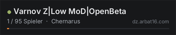 Varnov Z|Low MoD|OpenBeta in der DayZ-Serverliste von AR16