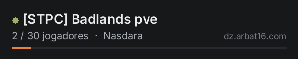 [STPC] Badlands pve na lista de servidores de DayZ da AR16