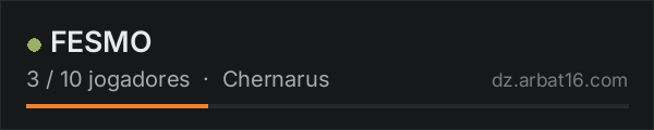 FESMO na lista de servidores de DayZ da AR16