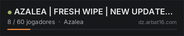 AZALEA | FRESH WIPE | NEW UPDATE 0.4.3 | 1PP | azaleamap.com na lista de servidores de DayZ da AR16