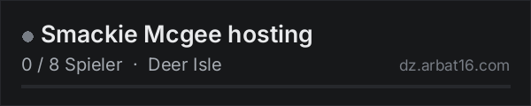 Smackie Mcgee hosting in der DayZ-Serverliste von AR16