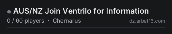 AUS/NZ Join Ventrilo for Information on the AR16 DayZ server list