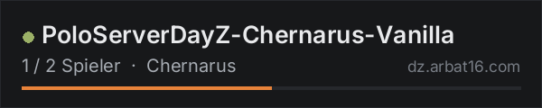 PoloServerDayZ-Chernarus-Vanilla in der DayZ-Serverliste von AR16