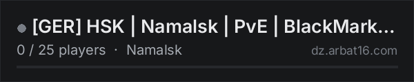 [GER] HSK | Namalsk | PvE | BlackMarket | 35k Start | Trader | on the AR16 DayZ server list