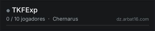 TKFExp na lista de servidores de DayZ da AR16