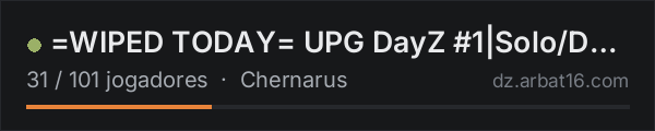 =WIPED TODAY= UPG DayZ #1|Solo/Duo/Trio|Weekend Raid|Airdrops| na lista de servidores de DayZ da AR16