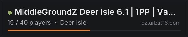MiddleGroundZ Deer Isle 6.1 | 1PP | Vanilla+ | FRESH WIPE on the AR16 DayZ server list
