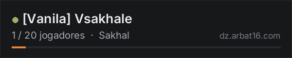 [Vanila] Vsakhale na lista de servidores de DayZ da AR16