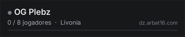 OG Plebz na lista de servidores de DayZ da AR16