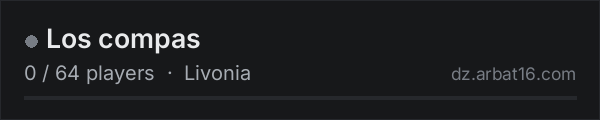 Los compas on the AR16 DayZ server list