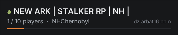 NEW ARK  | STALKER RP | NH | on the AR16 DayZ server list